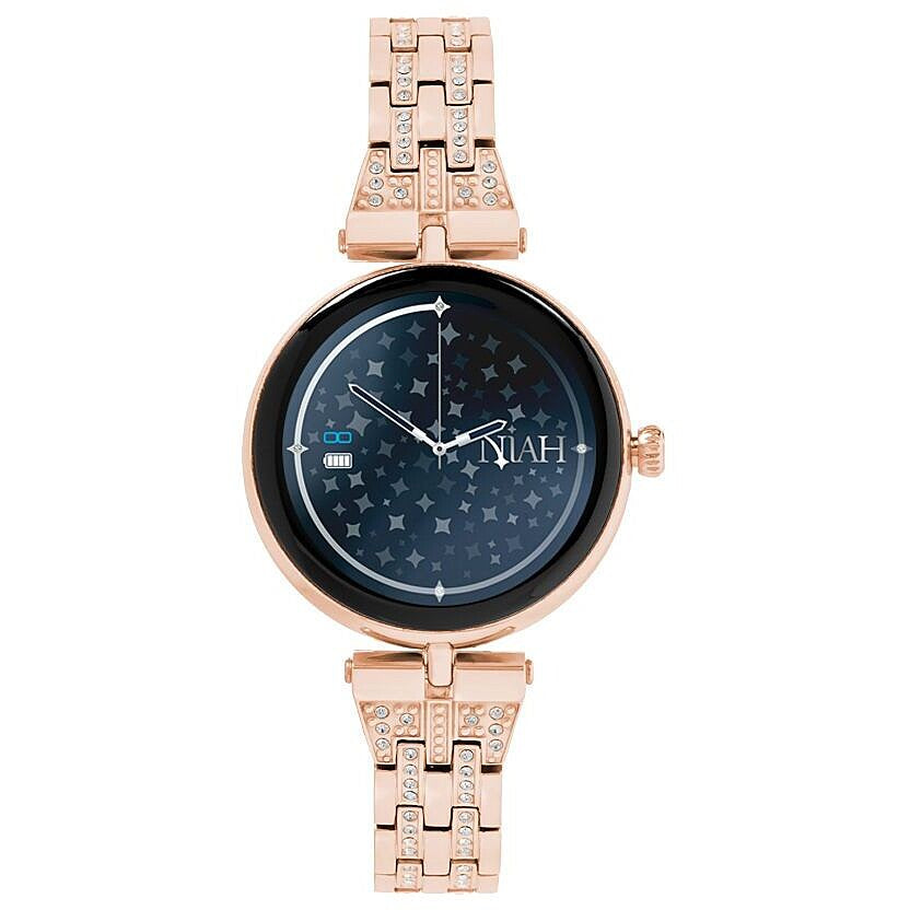 Orologio Techmade - Niah | Smartwatch Lyra - Maglia Media Metallica con Brillantini / Gold Rose