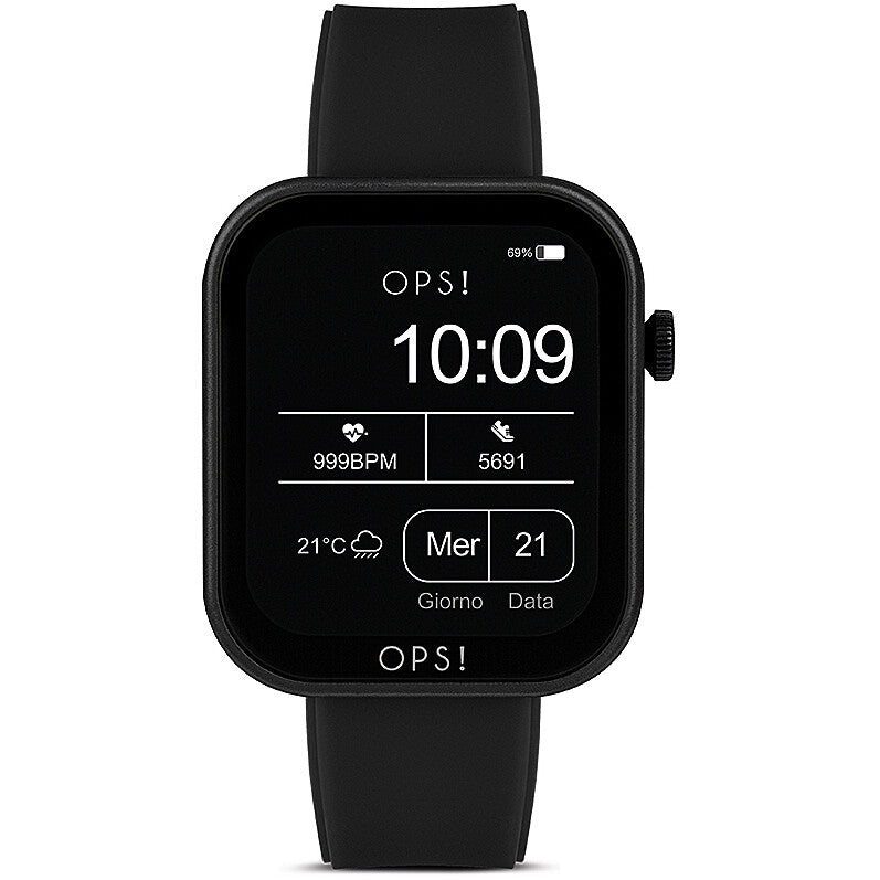 Smartwatch OPS! Objects Active Call OPSSW-25 argento con cinturino maglia milano e funzione chiamate - Alfano Gioielli Gioielleria Palermo.
