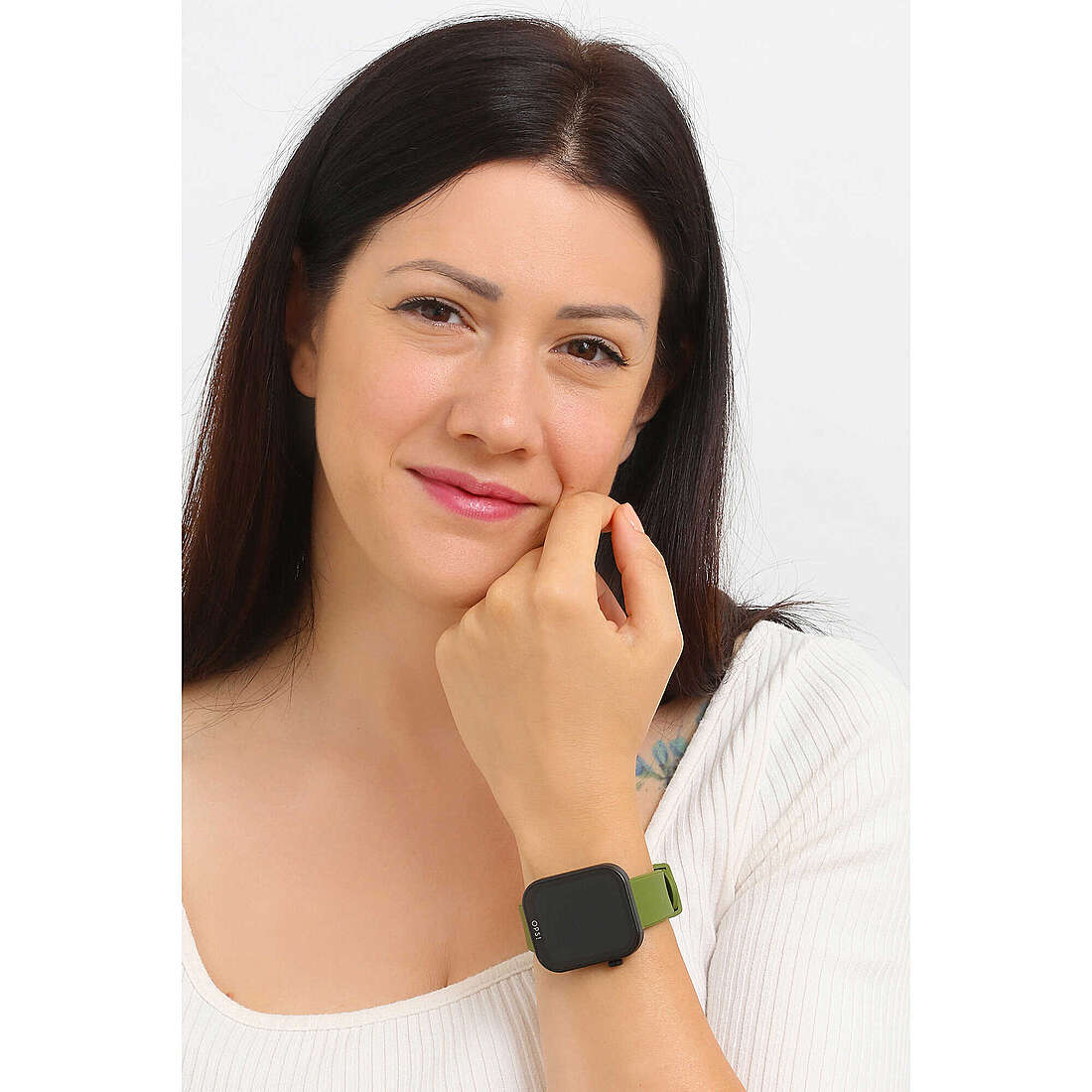 Smartwatch OPS! Objects Active Call OPSSW-36 total black con cinturino maglia milano e funzione chiamate bluetooth - Alfano Gioielli Gioielleria Palermo.