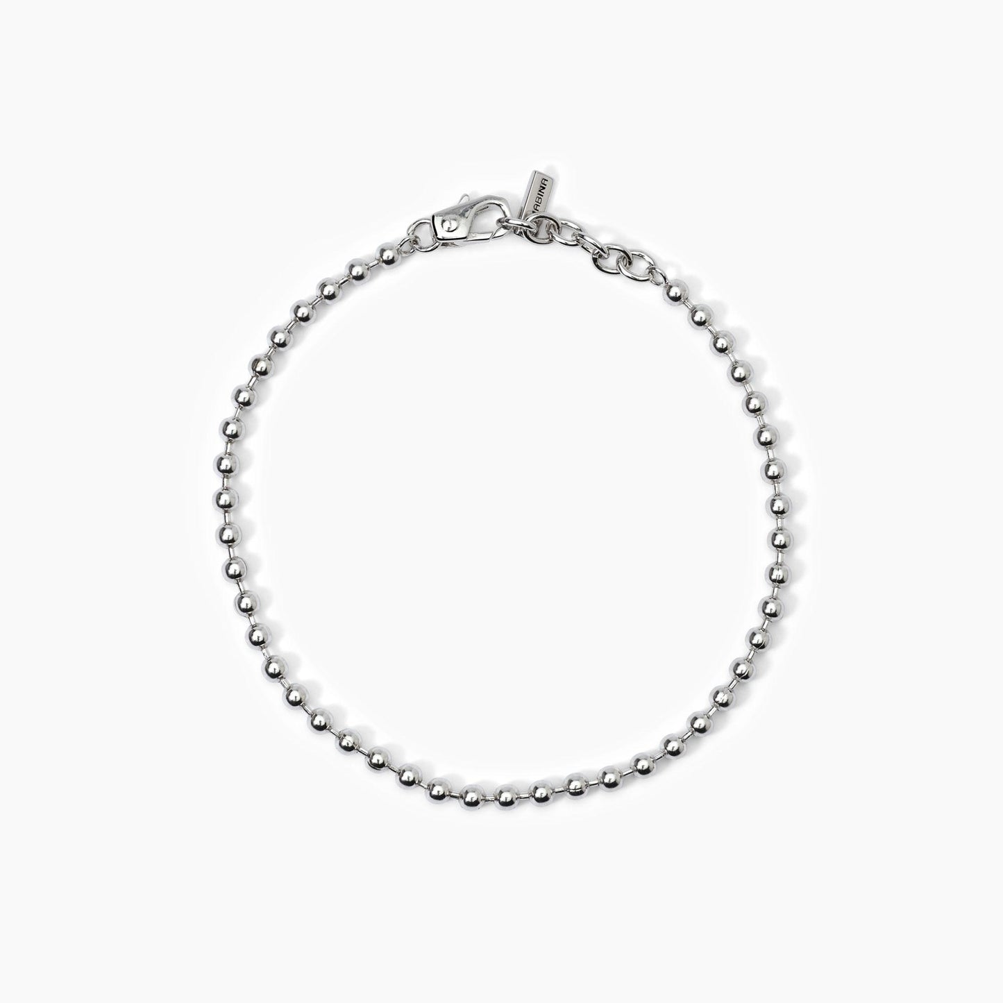 Bracciale Uomo in Argento con Sfere e Catena Regolabile Mabina Gioielli 533816