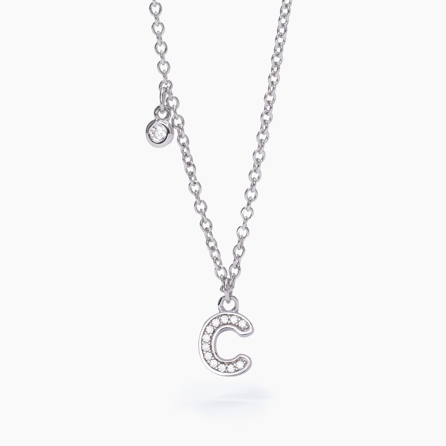 Collana Donna Mabina Lettera C in Argento 553500C