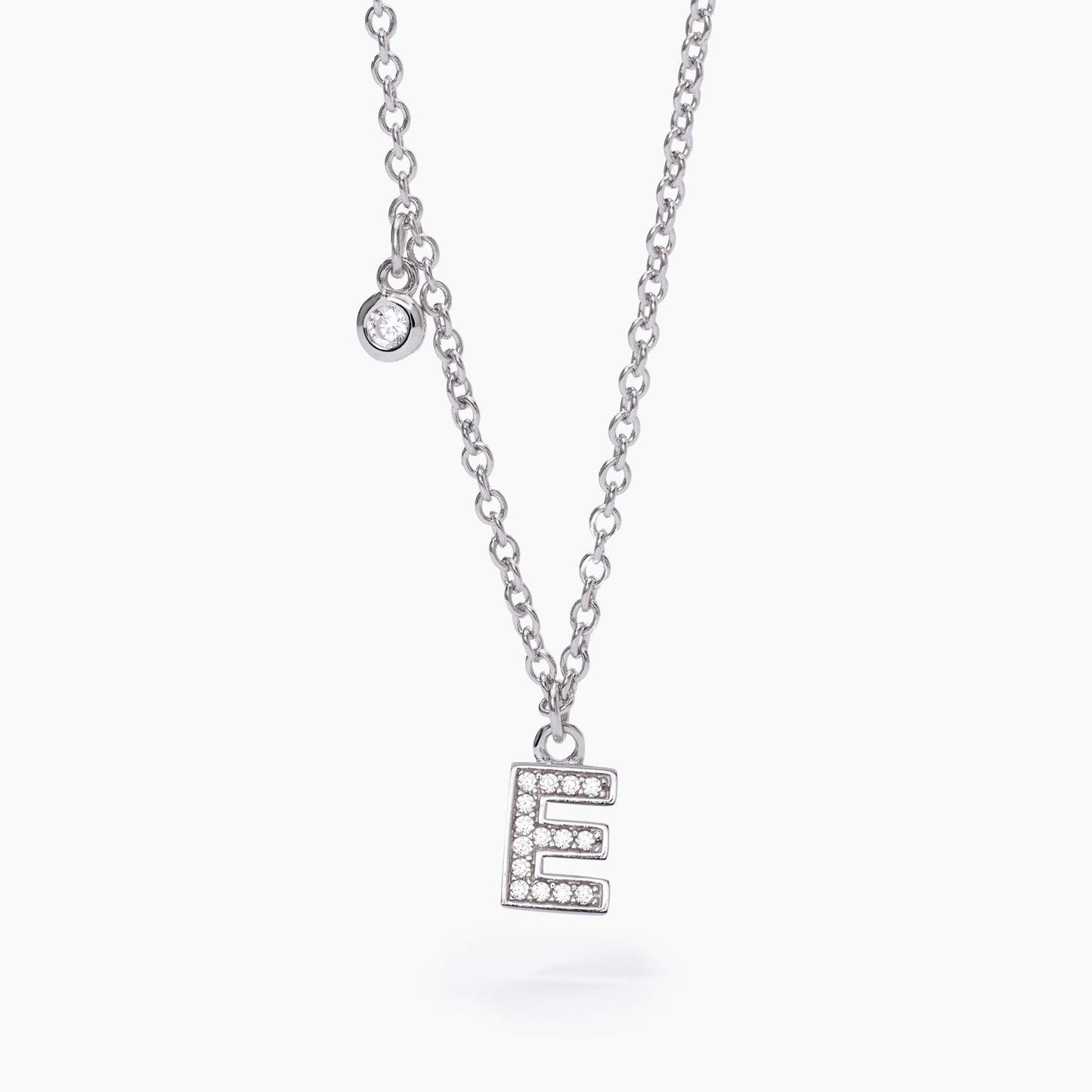 Collana Donna Mabina Lettera E in Argento 553500E