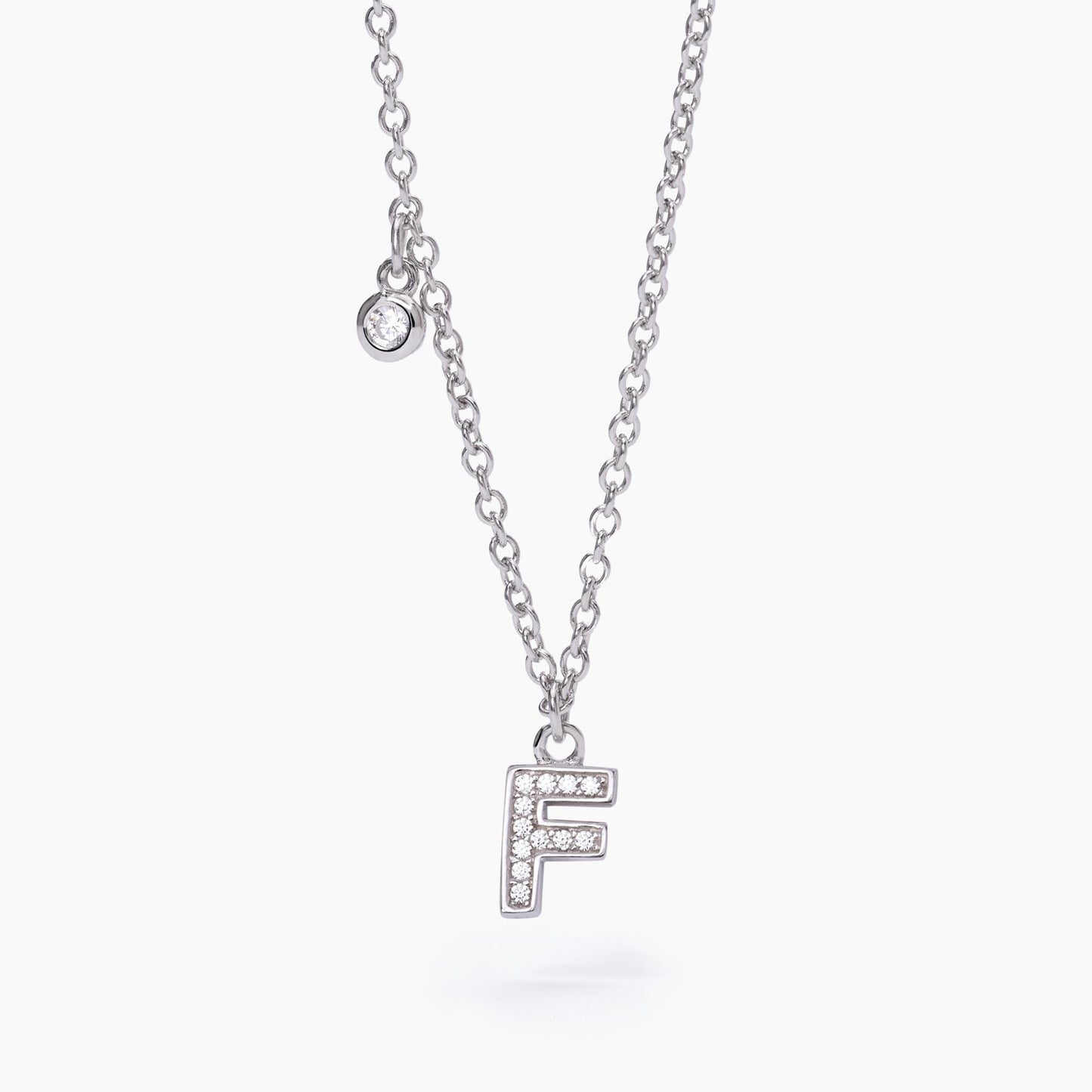 Collana Donna Mabina Lettera F in Argento 553500F