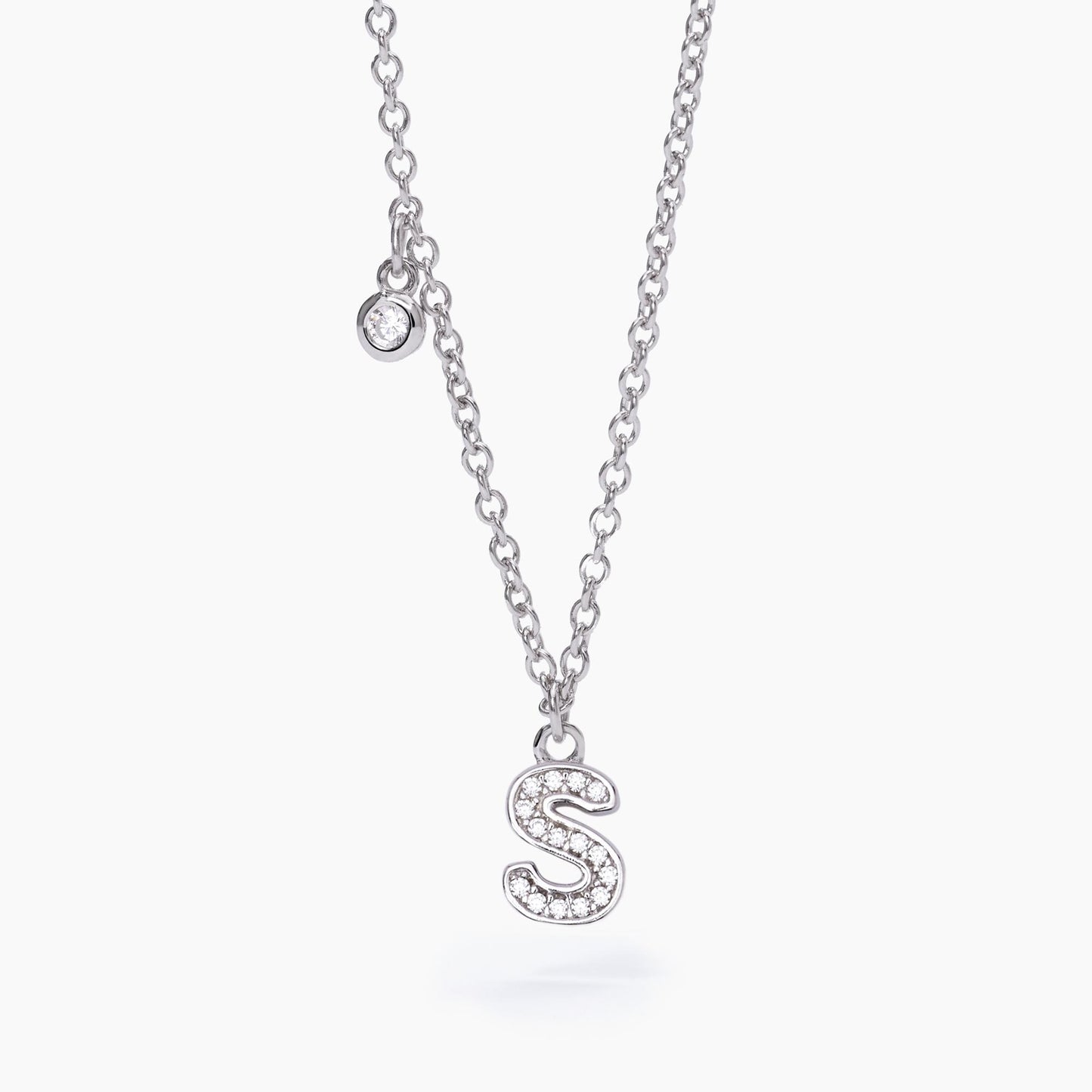 Collana Donna Mabina Lettera S in Argento 553500S