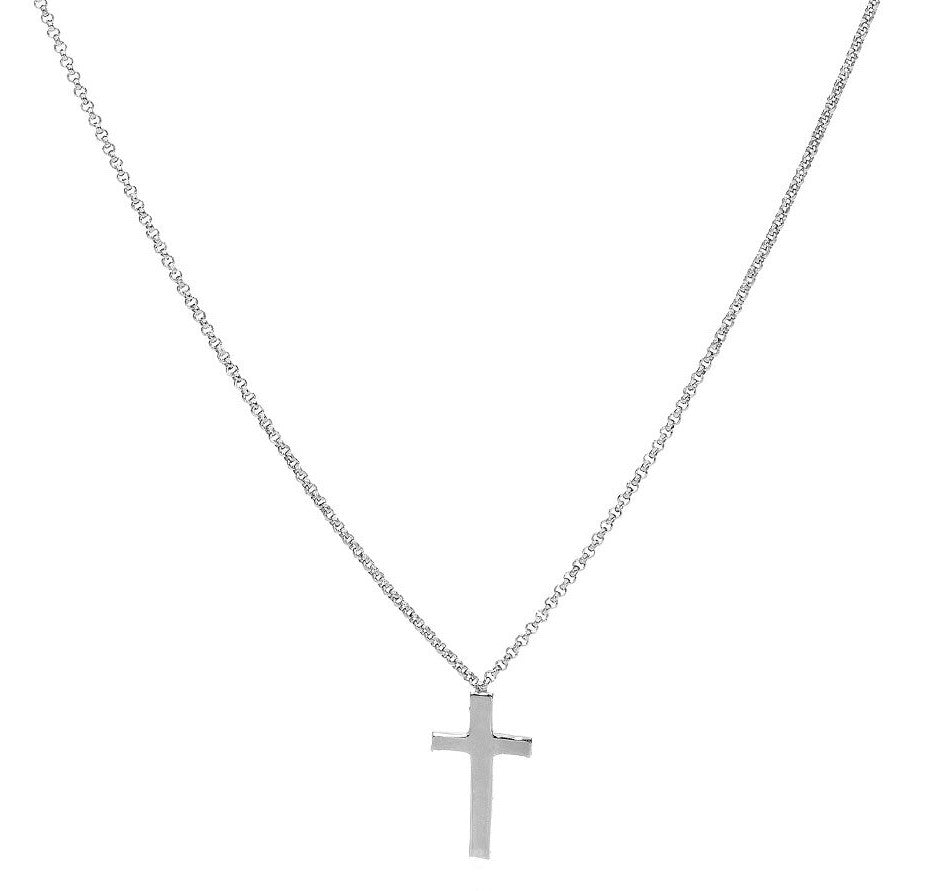 Collana Unisex Amen CLCB4 - Argento 925 con Croce - Collezione Prega, Ama