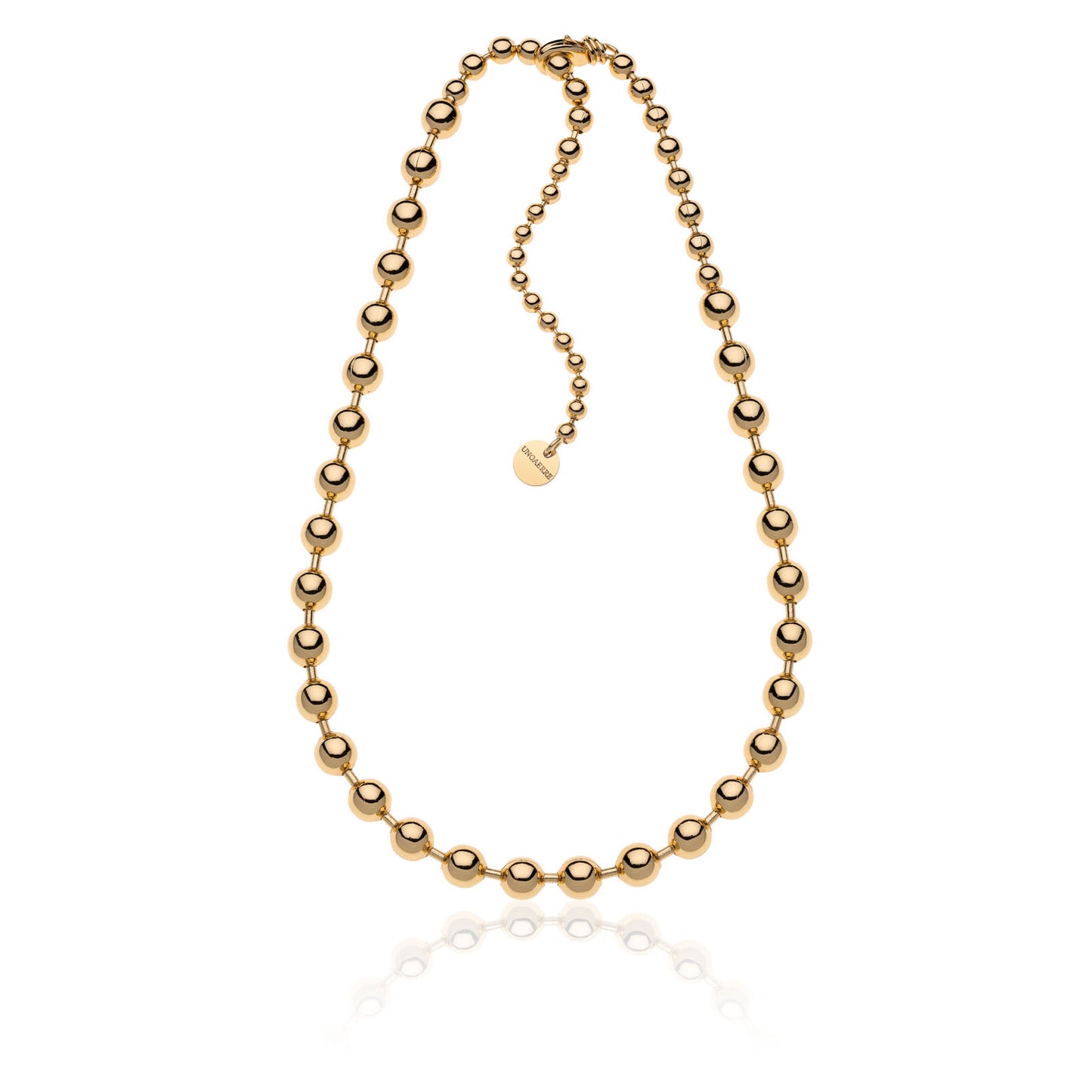 Collana Unoaerre Sphere Dorata a Scalare 1990