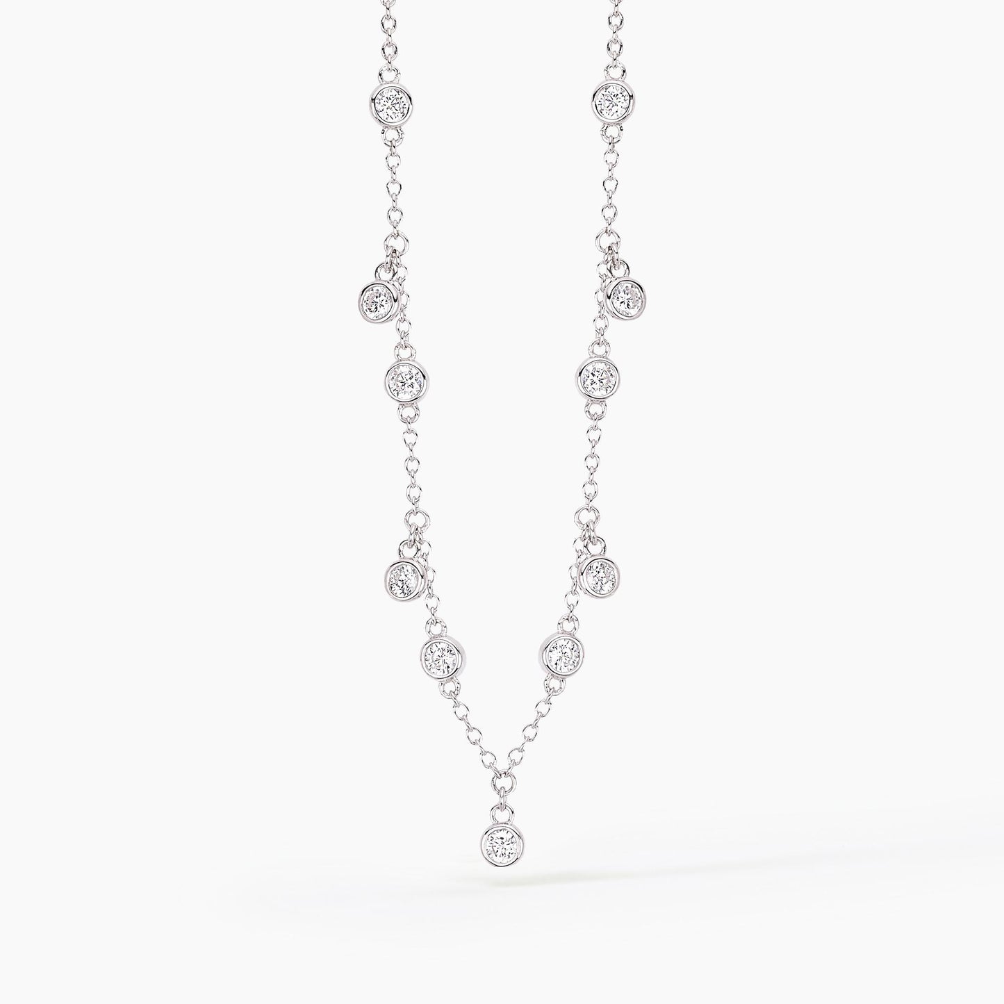 Girocollo Mabina 553306 - Elegante Argento con Punti Luce in Zircone