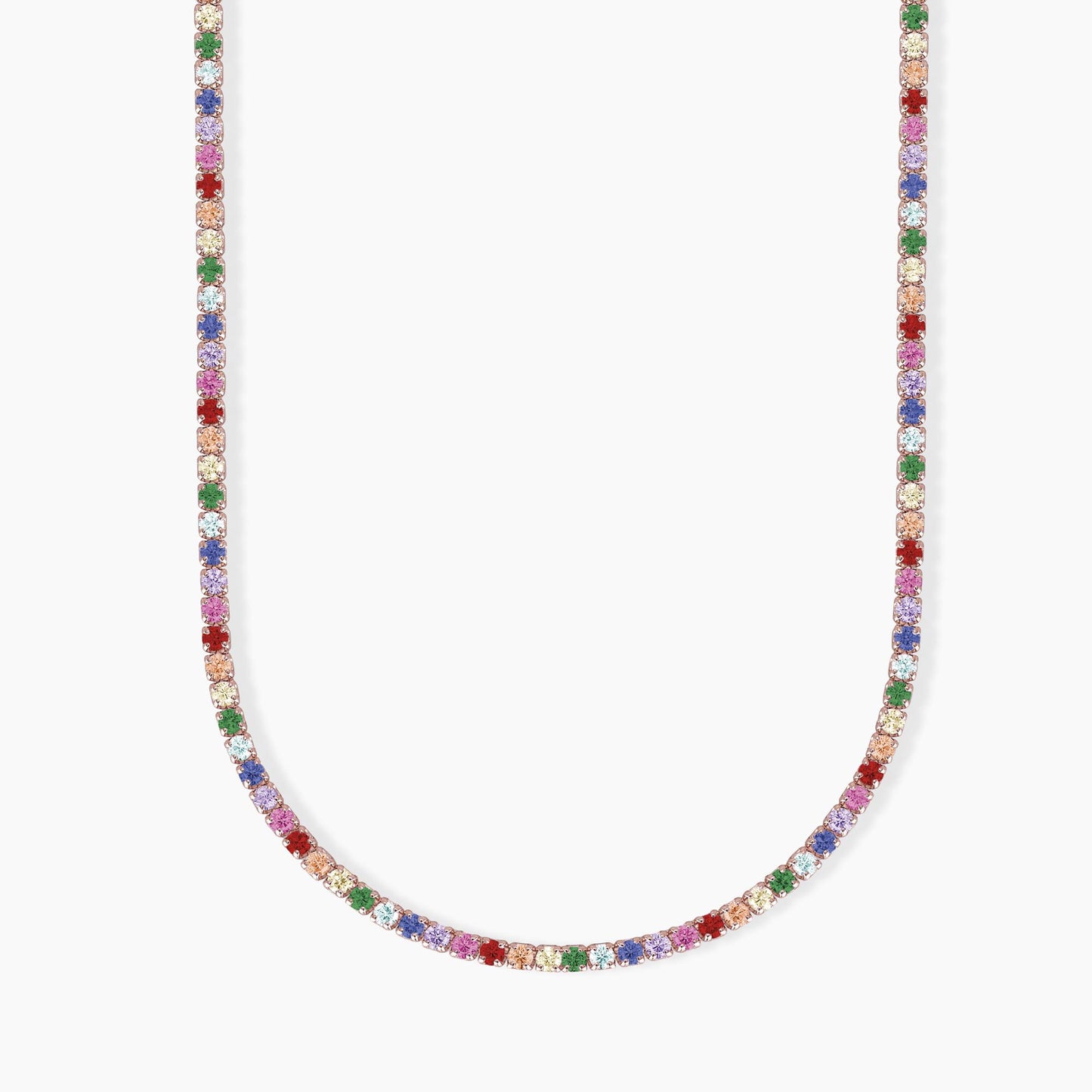 Girocollo Mabina MINI TENNIS con Zirconi Multicolor 553326
