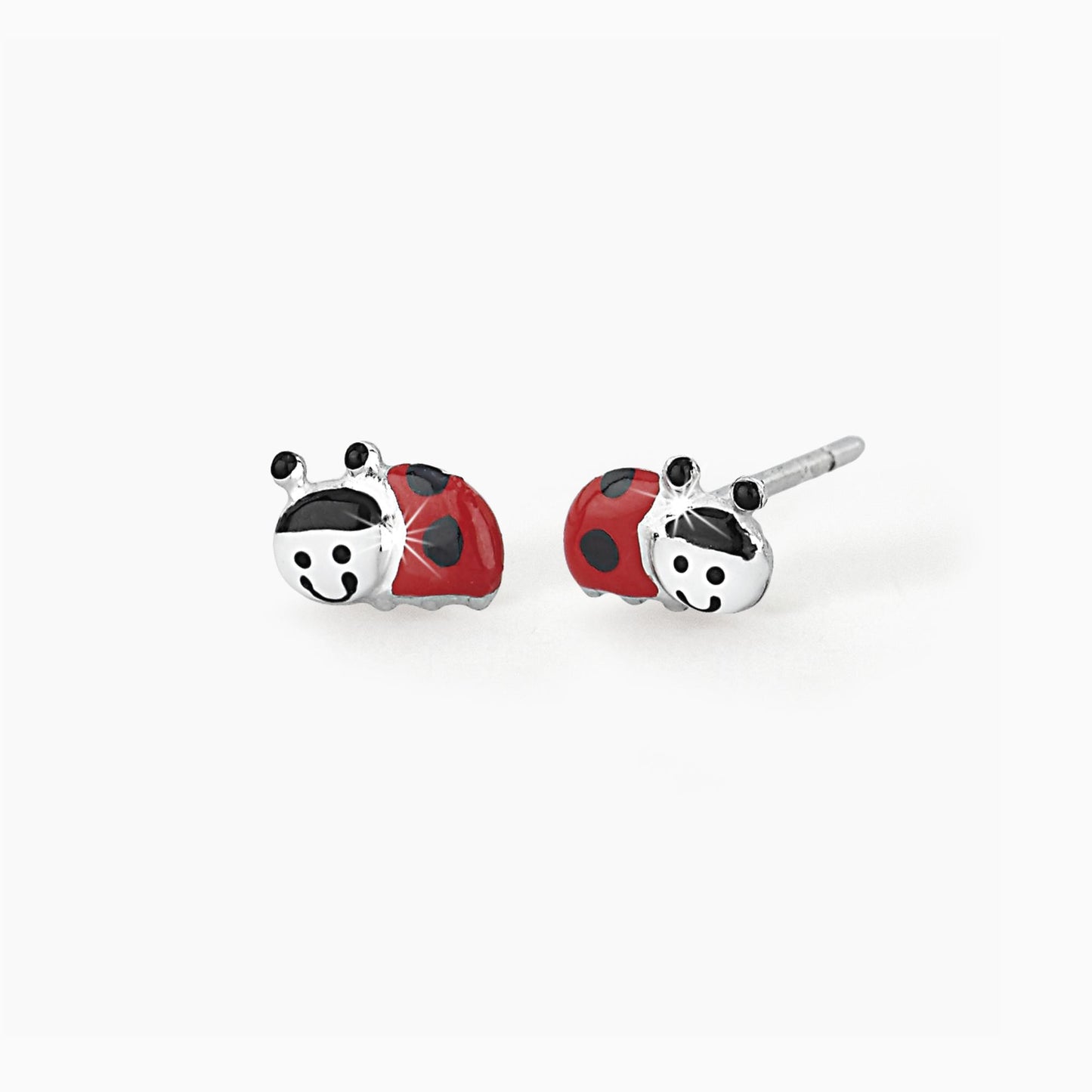 Orecchini Bimba Mabina 563060 - Deliziose Coccinelle Smaltate in Argento