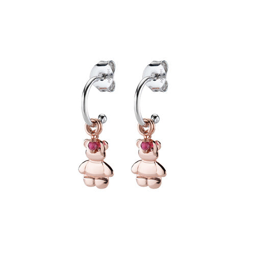 Orecchini Donna Amen ORANORBRFU in Argento con Ciondoli Orsetto Rosè