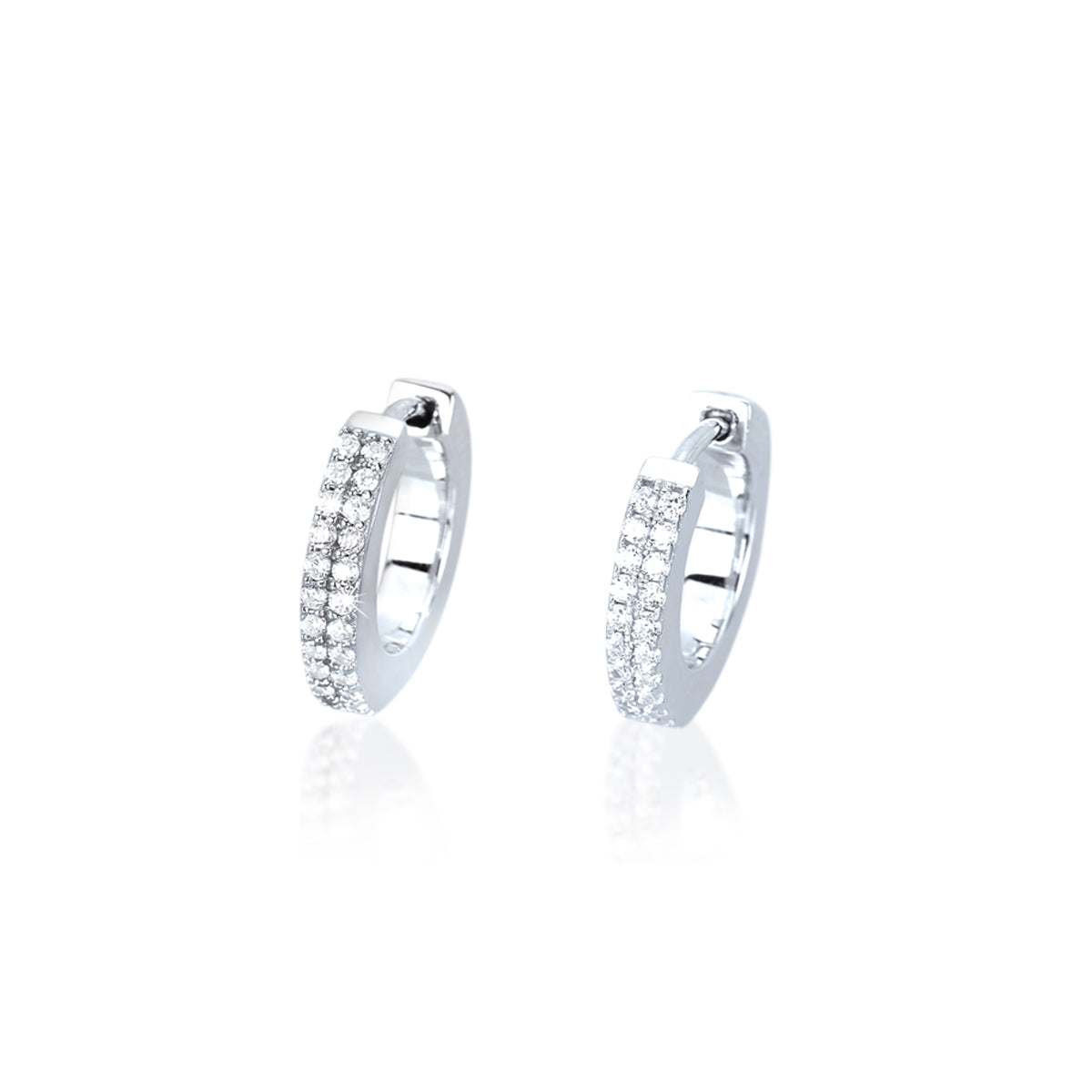 Orecchini Donna in Argento con Zirconi Bianchi Mabina Gioielli 563136