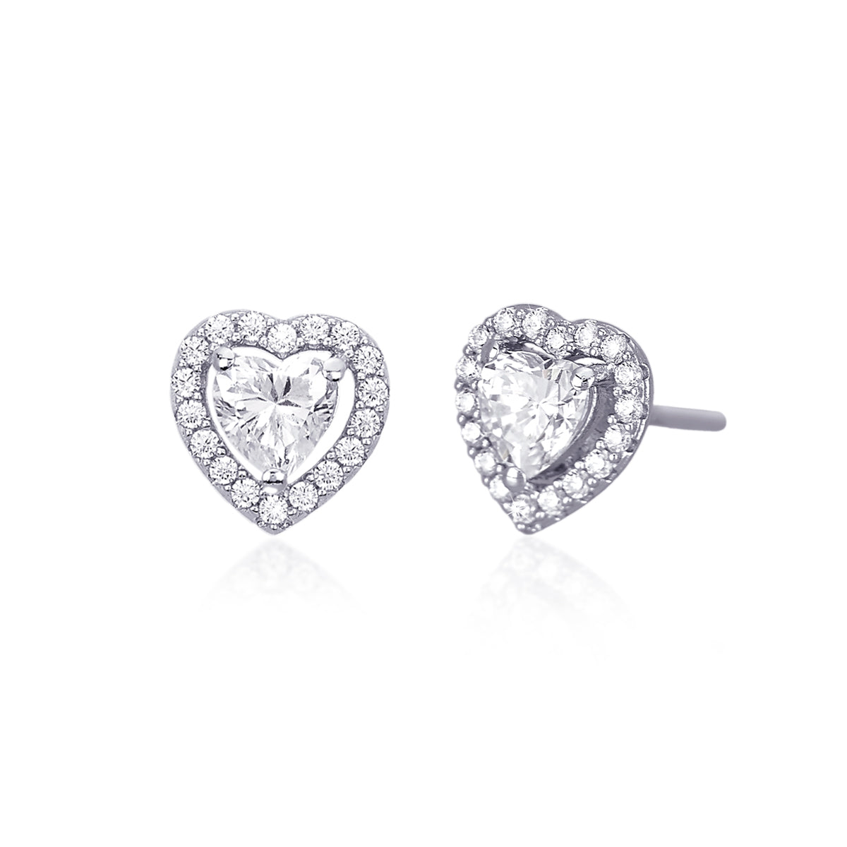 Orecchini Donna in Argento con Zirconi Bianchi Mabina Gioielli 563179