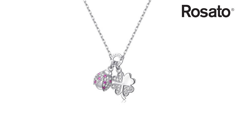 collana-quadrifoglio-coccinella-rosato