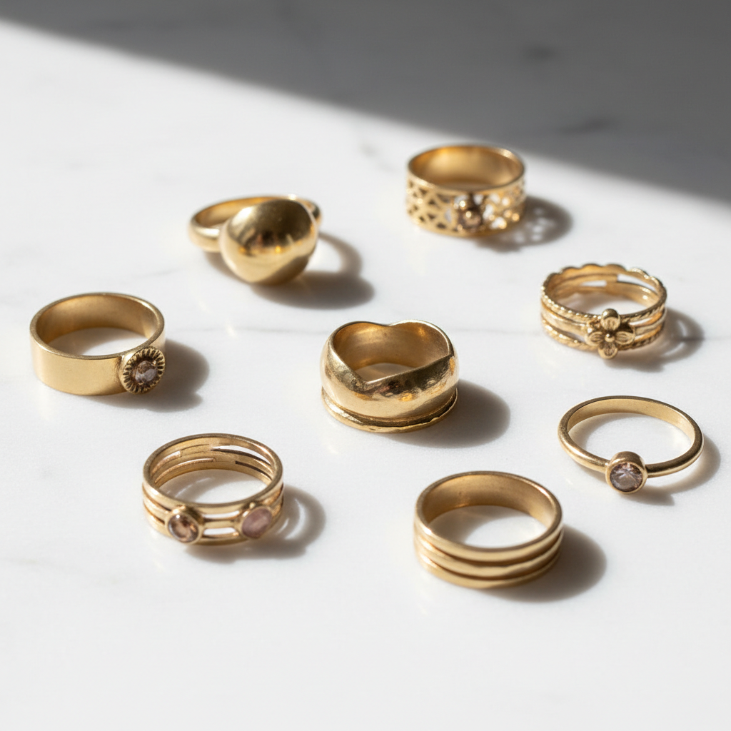 Anelli in Ottone Donna Palermo - Selezione Bijoux e Accessori Moda