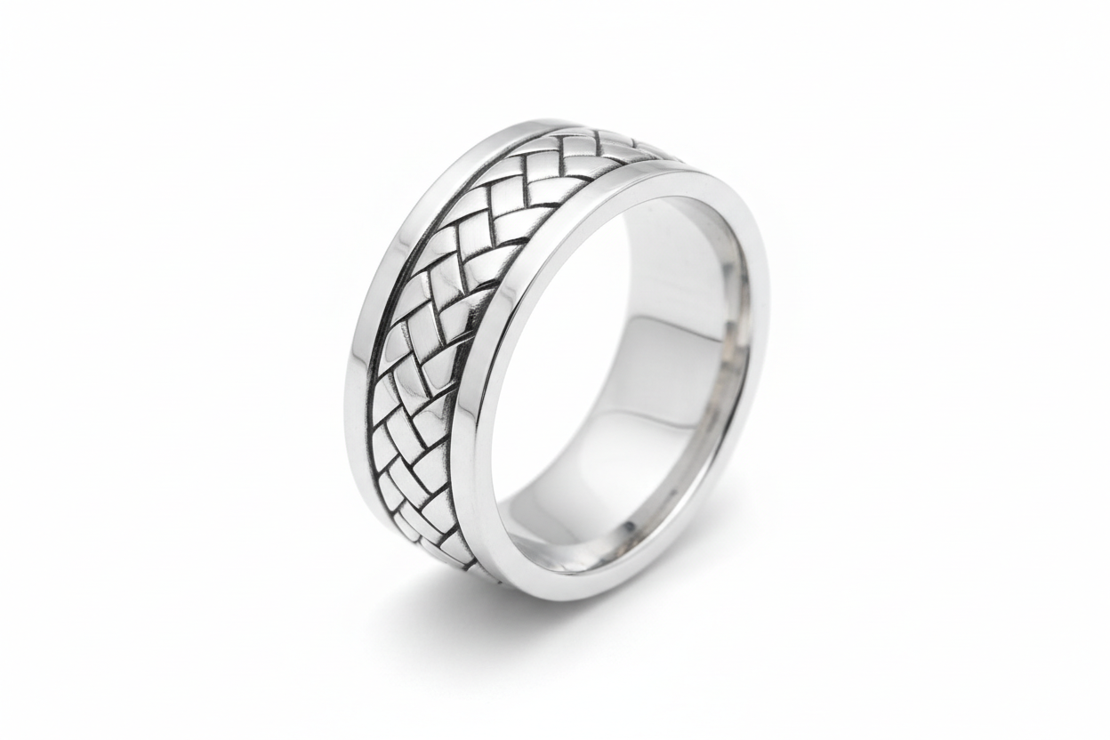 Collezione anelli uomo in argento 925 brunito e rodiato Alfano Gioielli Palermo