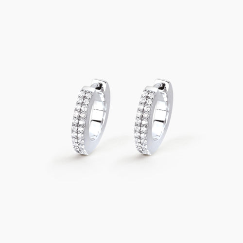 Orecchini Mabina Donna ELEGANT - Orecchini a Cerchio in Argento con Zirconi - Codice: 563136