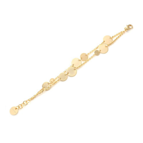 Bracciale Unoaerre Dinamica Dorato con Medagliette 2584
