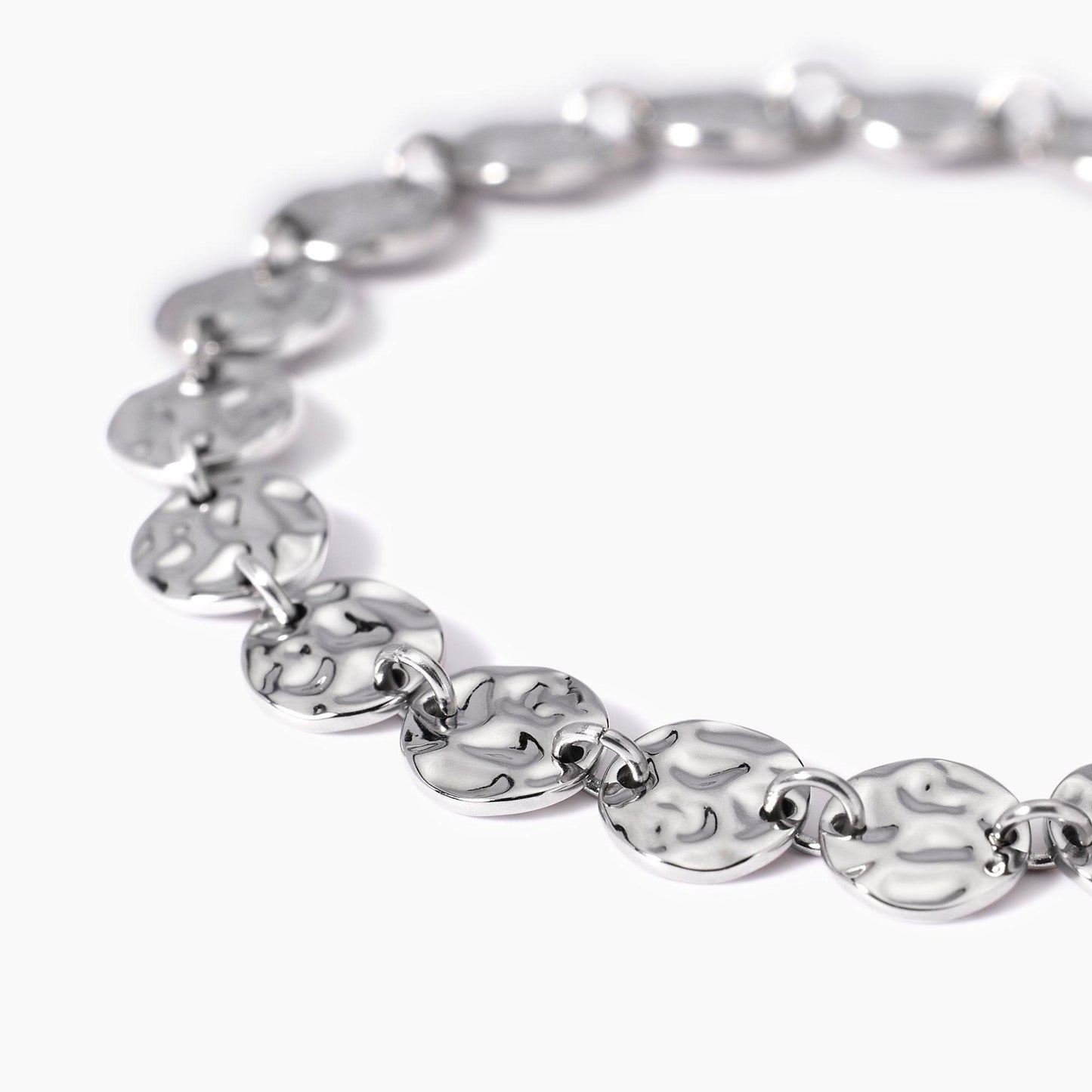 Bracciale Kidult Style 03 in Acciaio 316L con Elementi Martellati - 831006 3