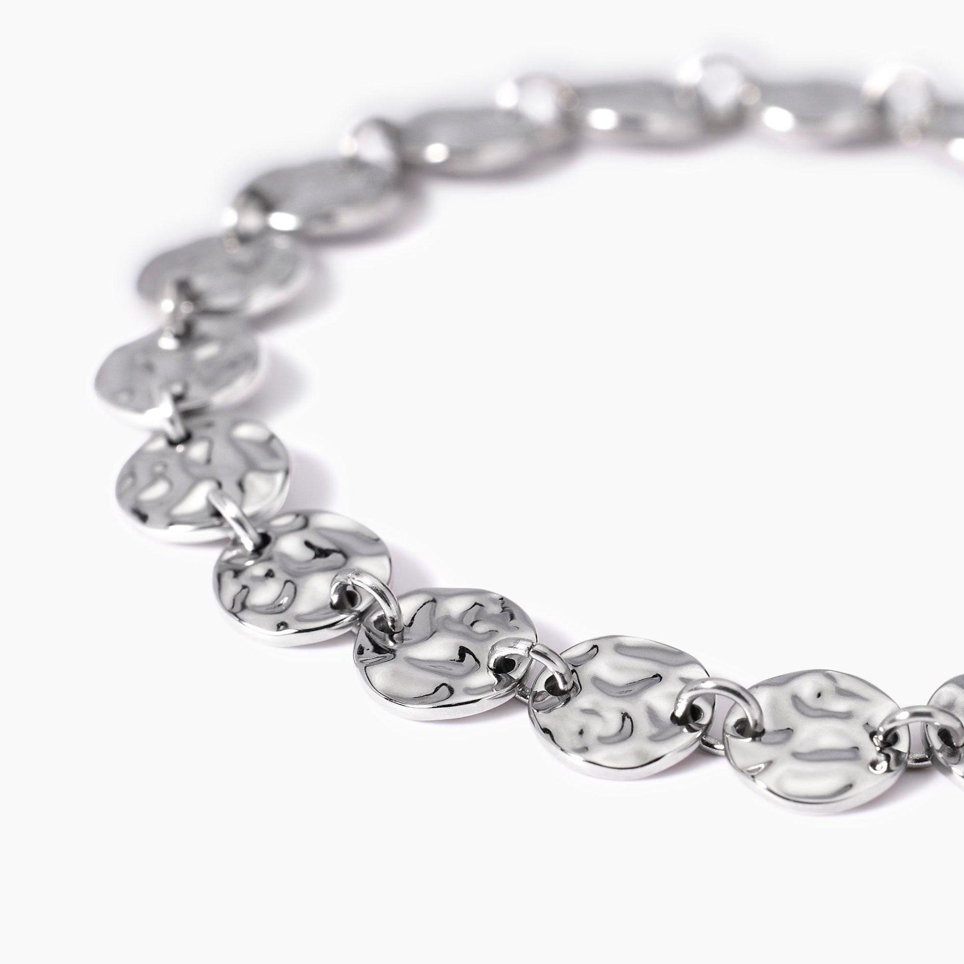 Bracciale Kidult Style 03 in Acciaio 316L con Elementi Martellati - 831006 3