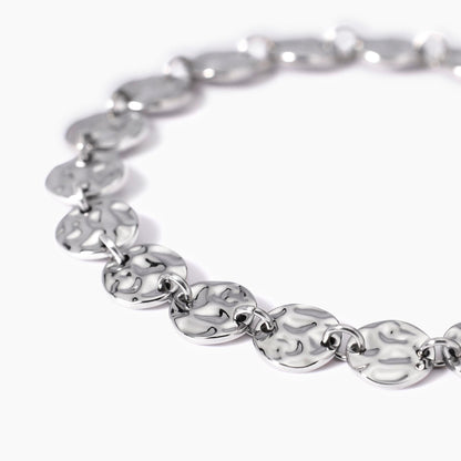 Bracciale Kidult Style 03 in Acciaio 316L con Elementi Martellati - 831006 3