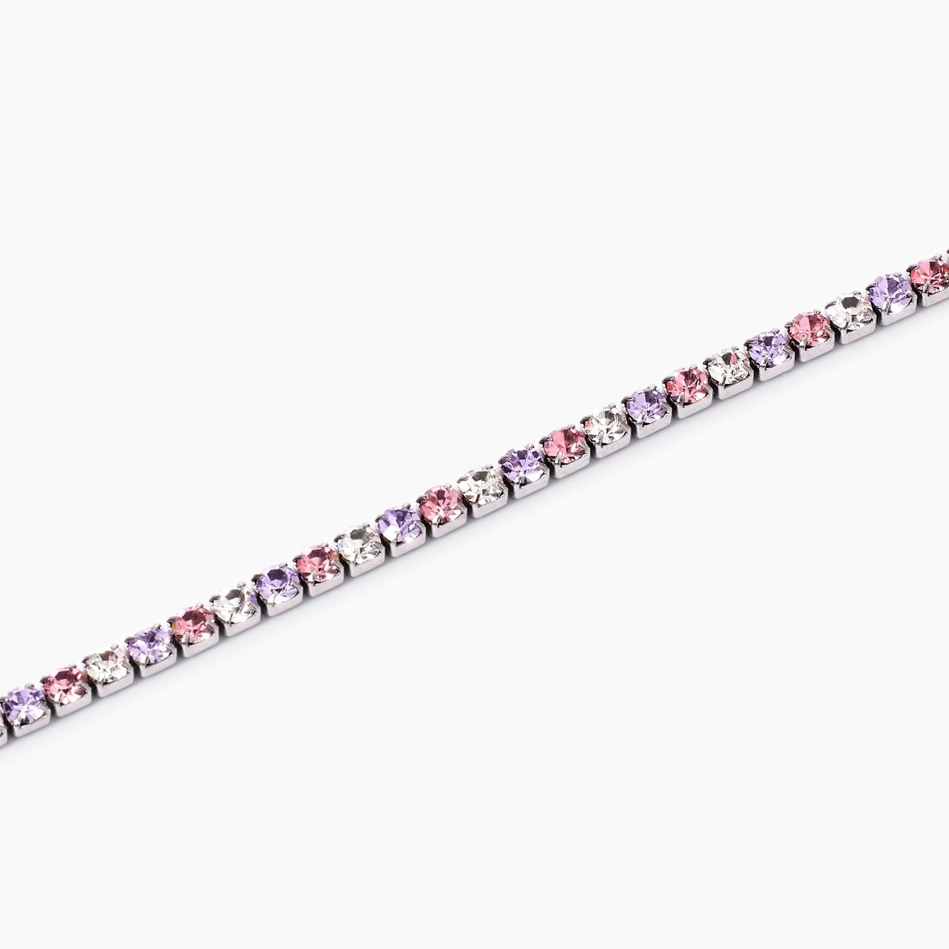 Bracciale Tennis Kidult Style 11 in Acciaio 316L con Cristalli Bicolore - 831018 2