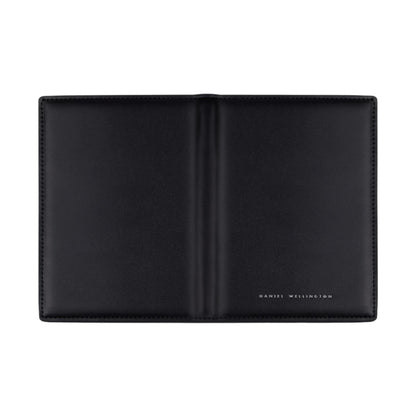 Porta Passaporto Uomo Daniel Wellington in Pelle Nera Liscia DW01900034