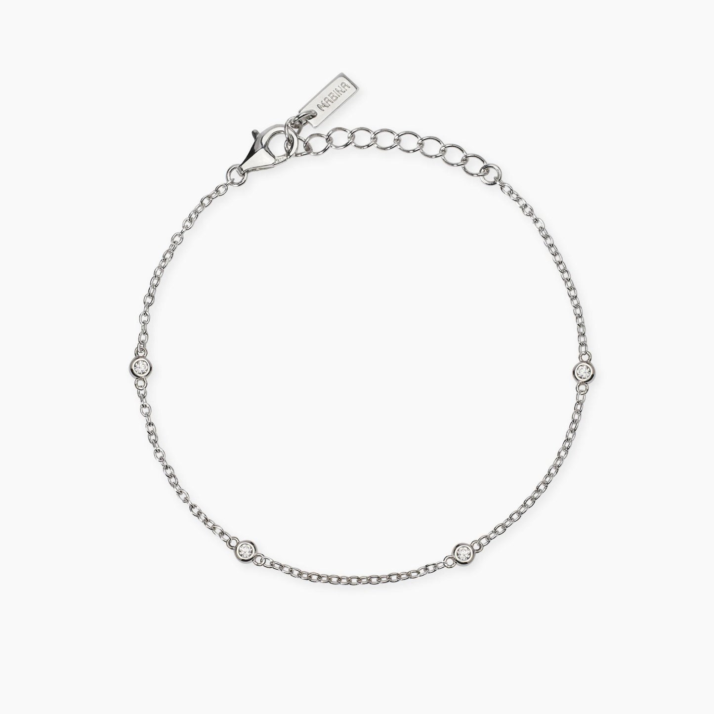 Bracciale Mabina in Argento con Diamante Lab Grown 0,05 ct 534075