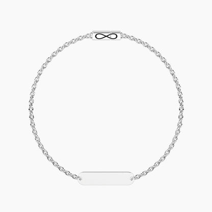 Descrizione + Costo Incisione Bracciale Kidult Philosophy: Simbolo Infinito - "Per Sempre" 732403