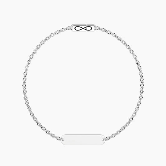 Descrizione + Costo Incisione Bracciale Kidult Philosophy: Simbolo Infinito - "Per Sempre" 732403