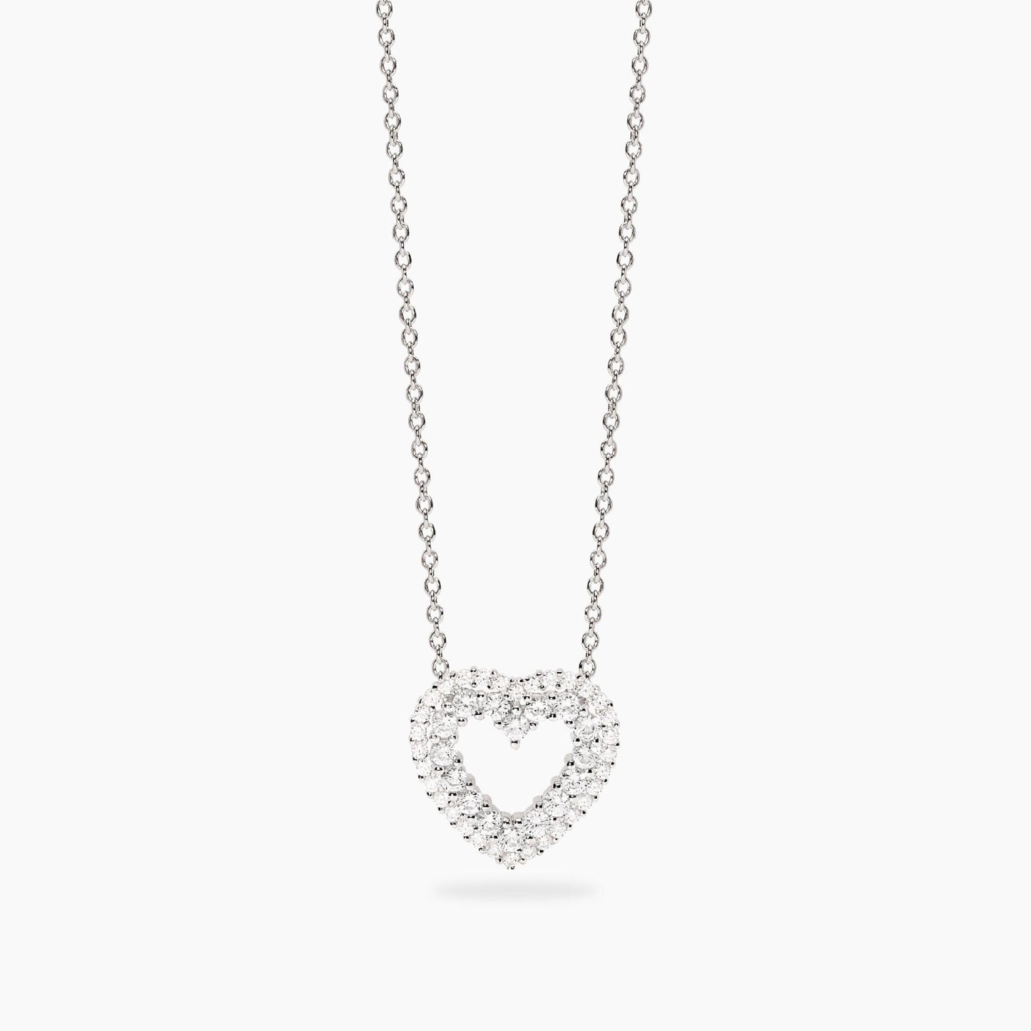 Collana Mabina in Argento con Punto Luce Diamante Lab Grown 0,07 ct 553855