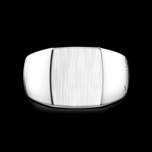 Anello Chevalier Zancan Uomo in Argento 925 Finitura Satinata - ESA069
