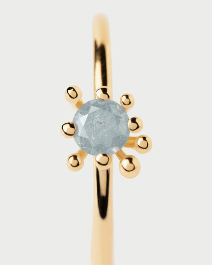 Anello Donna PDPAOLA Fleur con Zirconi Grigi | AN01-C93-08