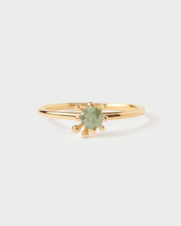 Anello Fleur PDPAOLA con Zirconi Verdi | AN01-C91-08