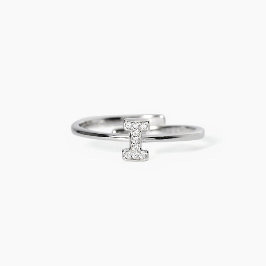 Anello Mabina 523110I - Eleganza Personalizzata con Lettera I in Zirconi