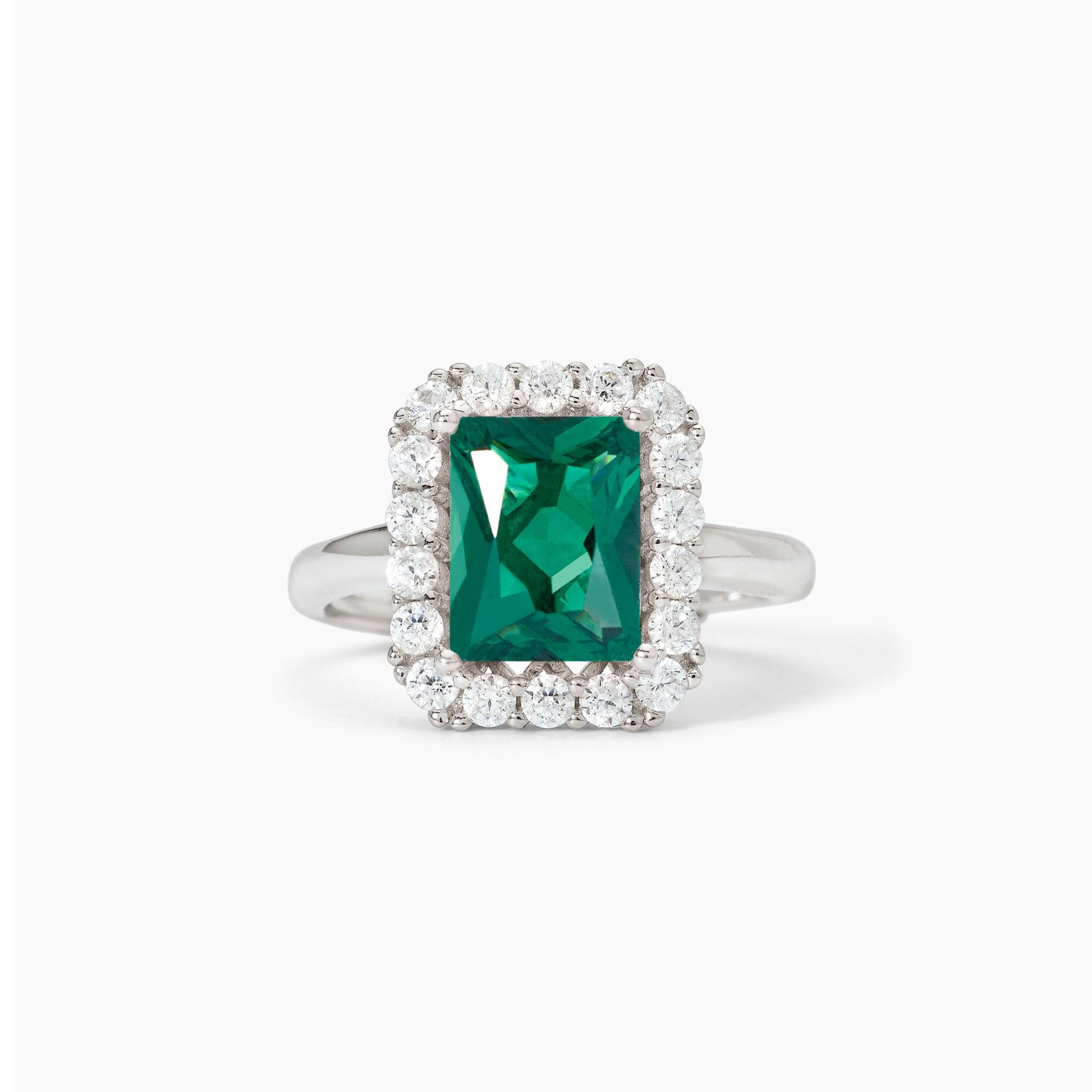 Anello Mabina Desiderio Infinito con Smeraldo Sintetico e Zirconi 523433