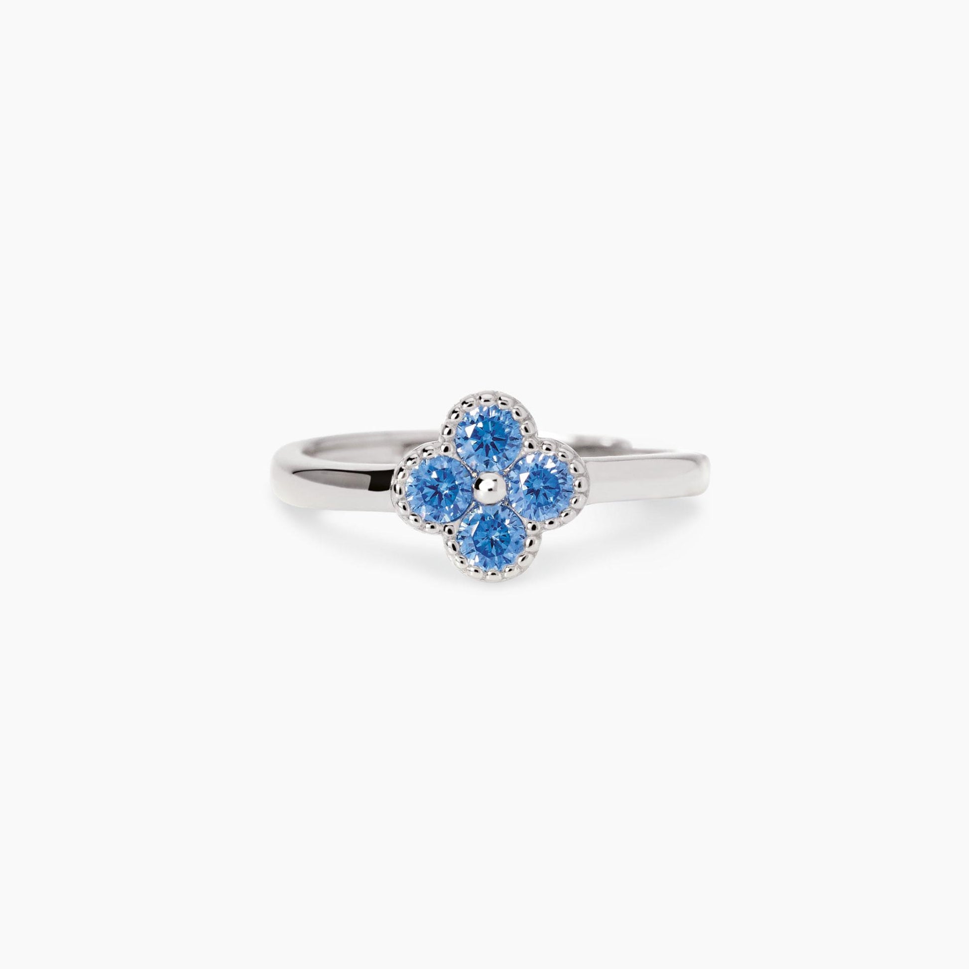 Anello Mabina Jasmine con Fiore Azzurro 523455