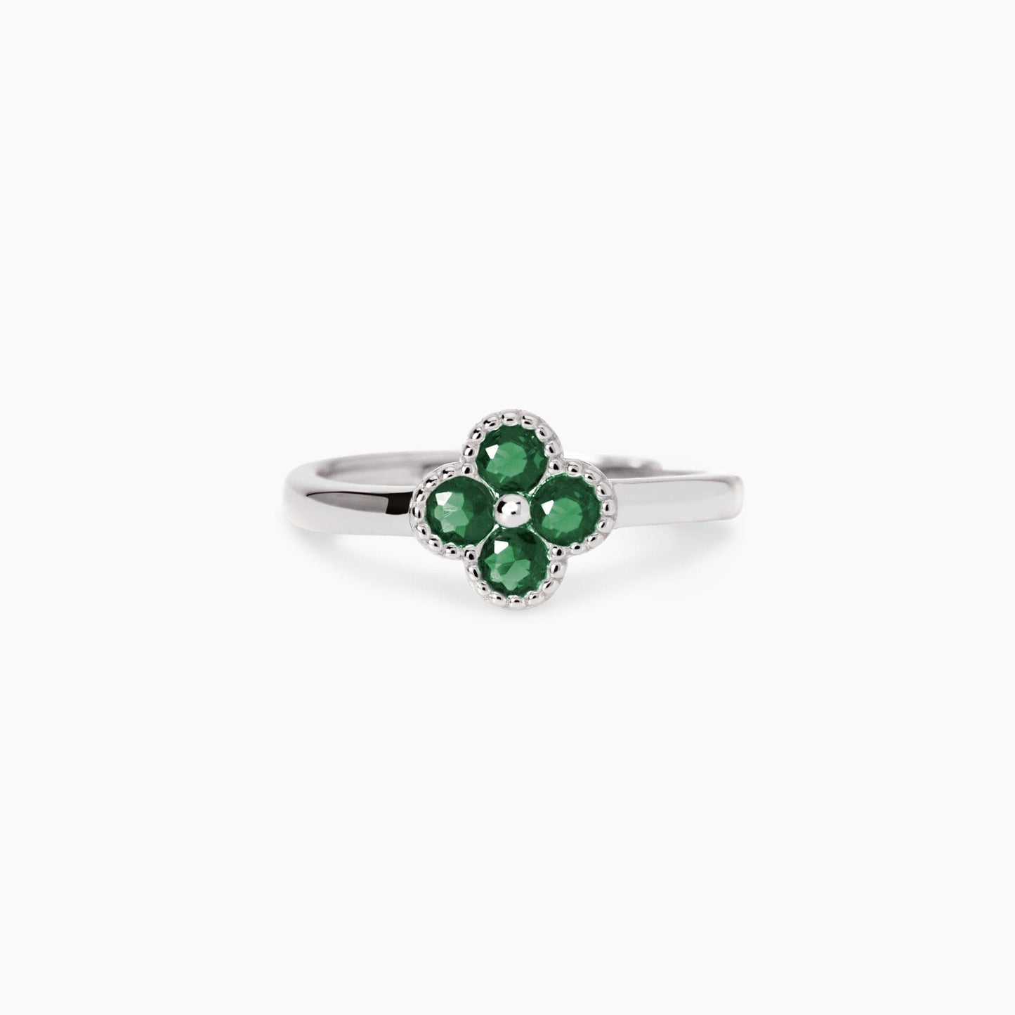 Anello Mabina Jasmine con Fiore Verde 523456
