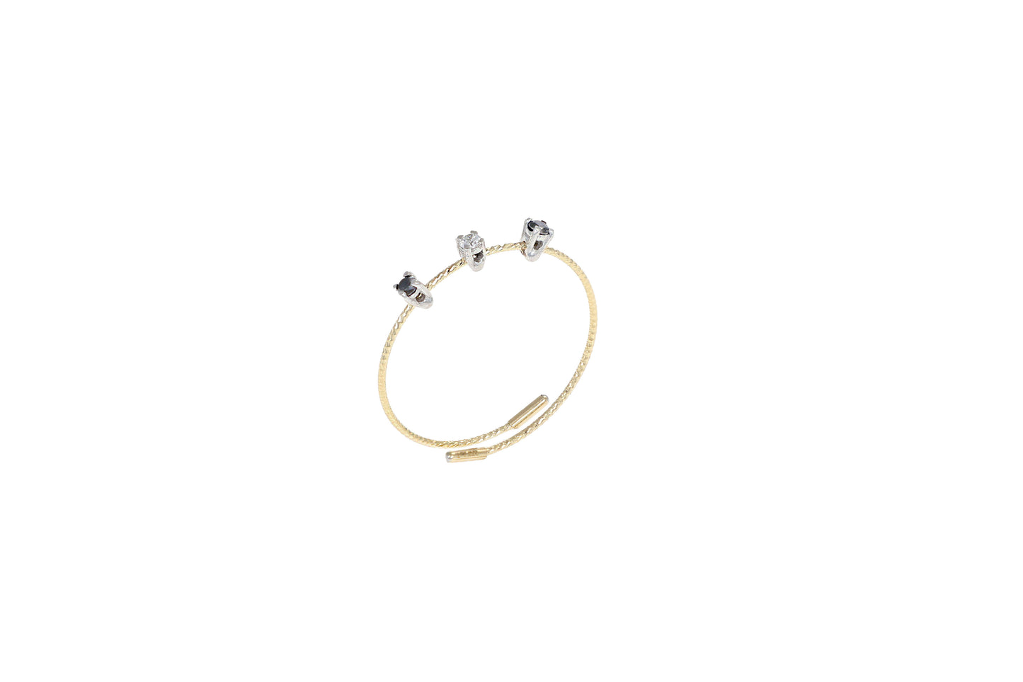 Anello MagicWire Collezione Basic - Oro Giallo 18kt e Diamanti - SKU 456-A-GD-01