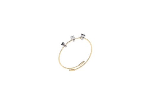 Anello MagicWire Collezione Basic - Oro Giallo 18kt e Diamanti - SKU 456-A-GD-01