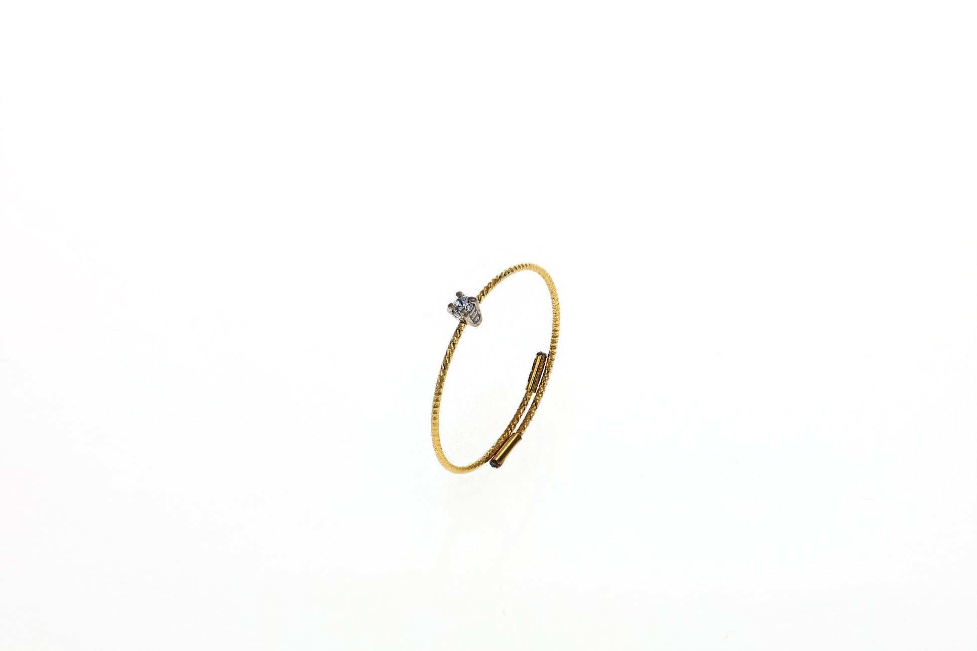 Anello MagicWire Collezione Basic - Oro Giallo 18kt e Diamantino - SKU 431-a-1pgd-01