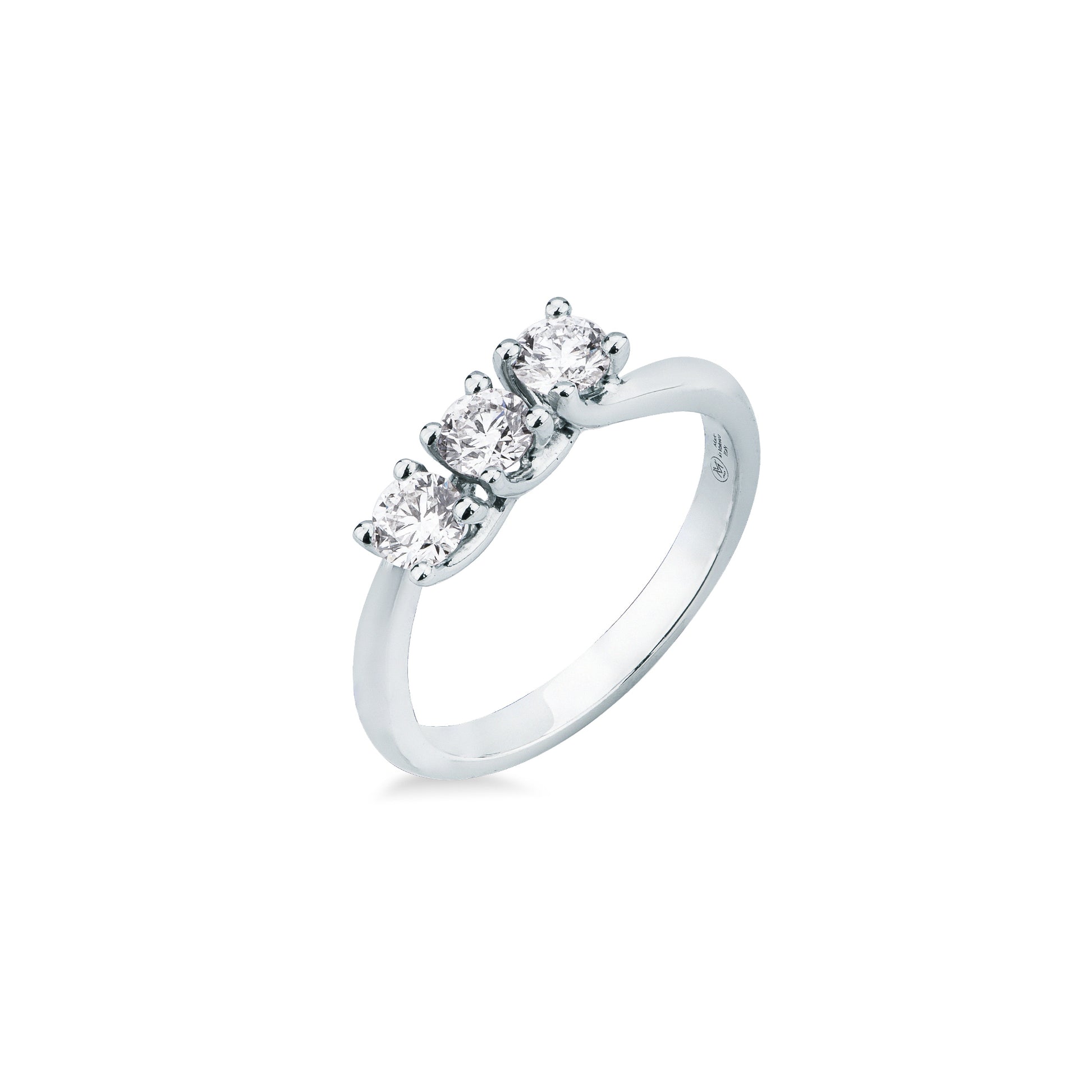 Anello Mirco Visconti in Oro Bianco 18kt con Diamante Brillante (CP590/30)