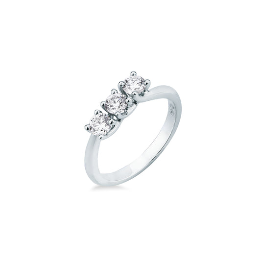 Anello Mirco Visconti in Oro Bianco 18kt con Diamante Brillante (CP590/30)