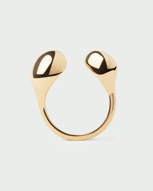 Anello PDPAOLA Gravity in Argento Riciclato con Design Scultoreo | Cod. AN01-D38