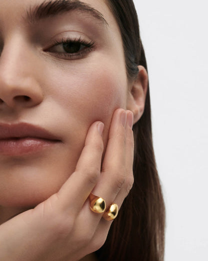 Anello PDPAOLA Gravity in Argento Riciclato con Design Scultoreo | Cod. AN01-D38