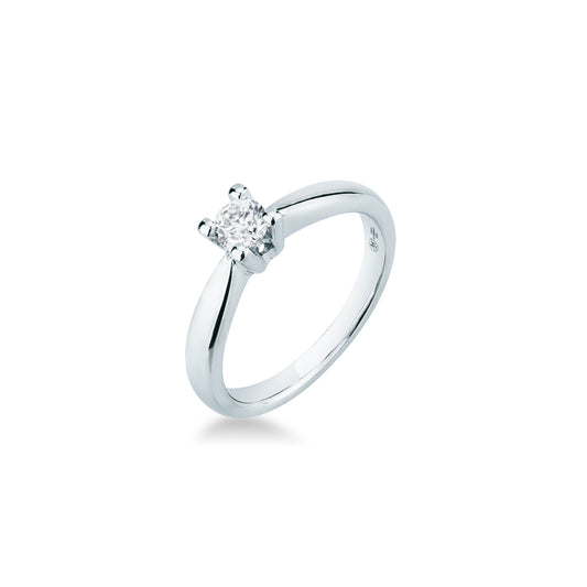 Anello Solitario Mirco Visconti in Oro Bianco 18kt con Diamante Brillante (AL031/030)