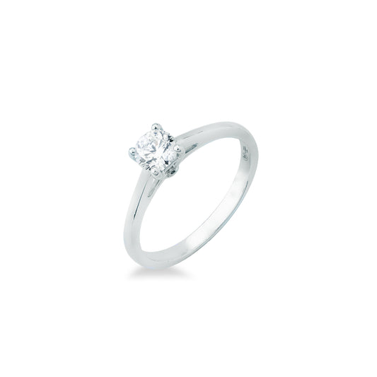 Anello Solitario Mirco Visconti in Oro Bianco 18kt con Diamante Brillante (CP582/40)