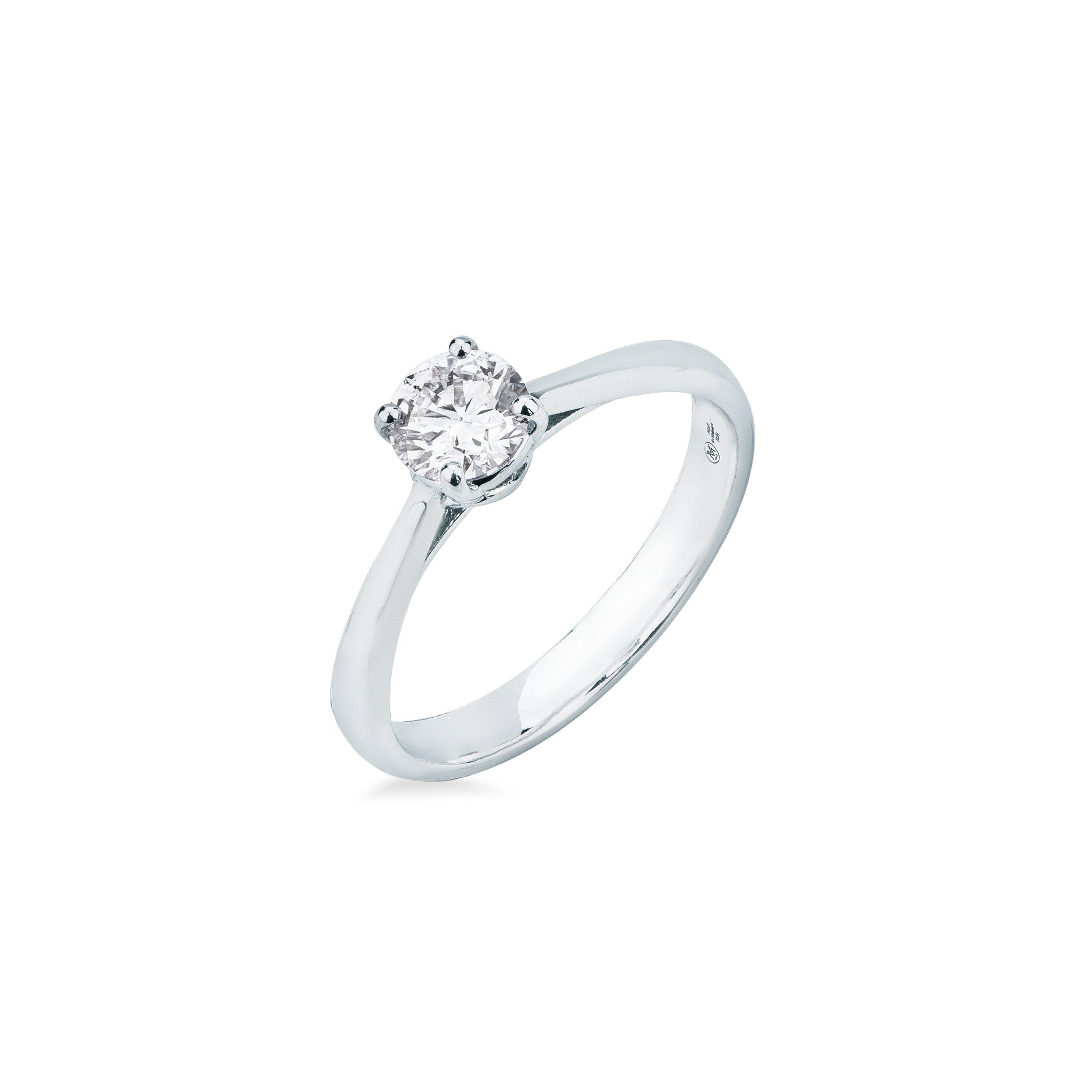 Anello Solitario Mirco Visconti in Oro Bianco 18kt con Diamante Brillante (LF476/60)
