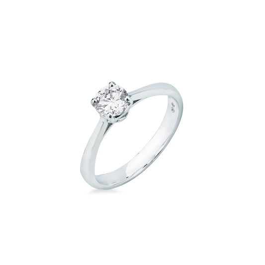 Anello Solitario Mirco Visconti in Oro Bianco 18kt con Diamante Brillante (LF476/60)