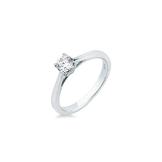 Anello Solitario Mirco Visconti in Oro Bianco 18kt con Diamante Brillante (LF478/40)
