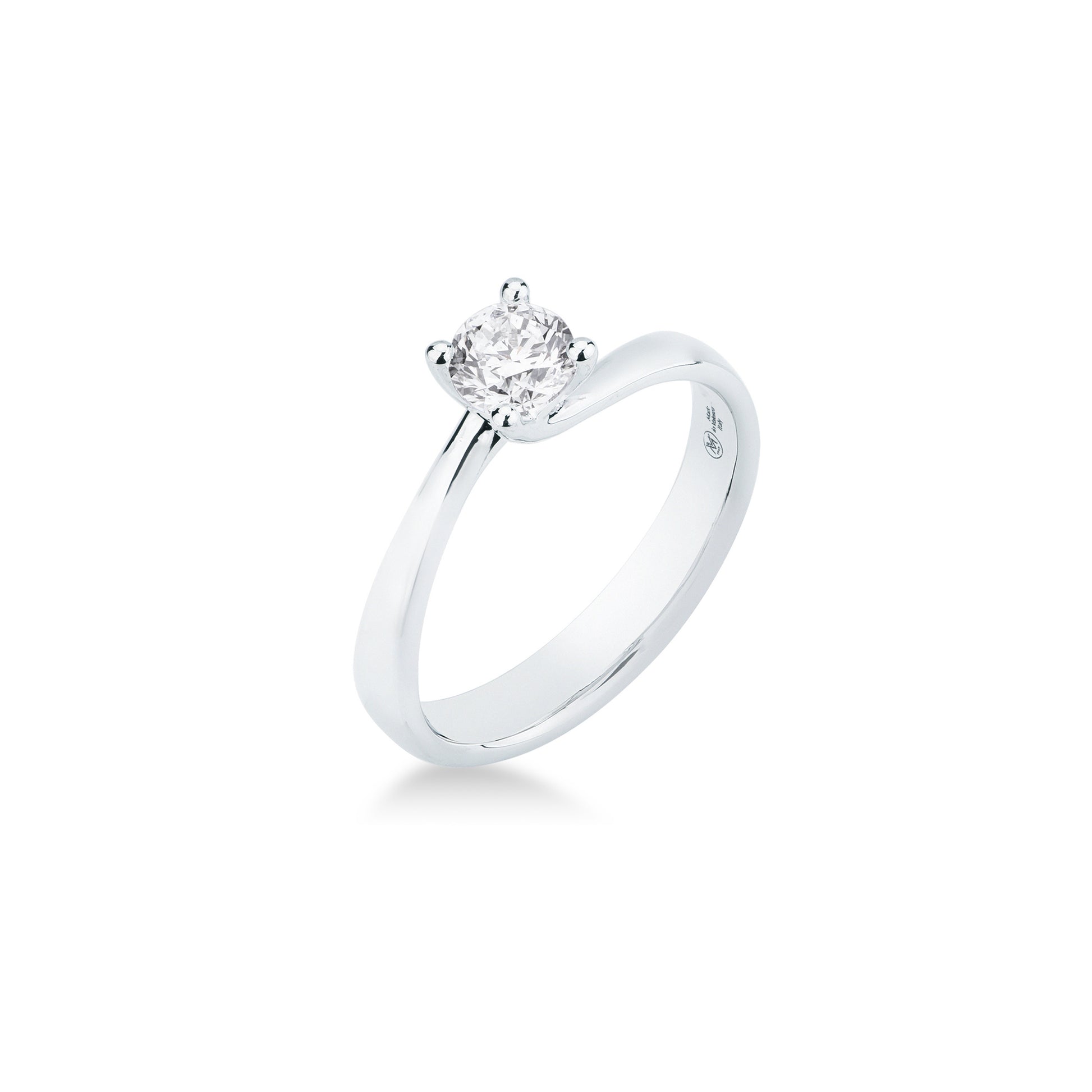 Anello Solitario Mirco Visconti in Oro Bianco 18kt con Diamante Brillante (Z 641/30)